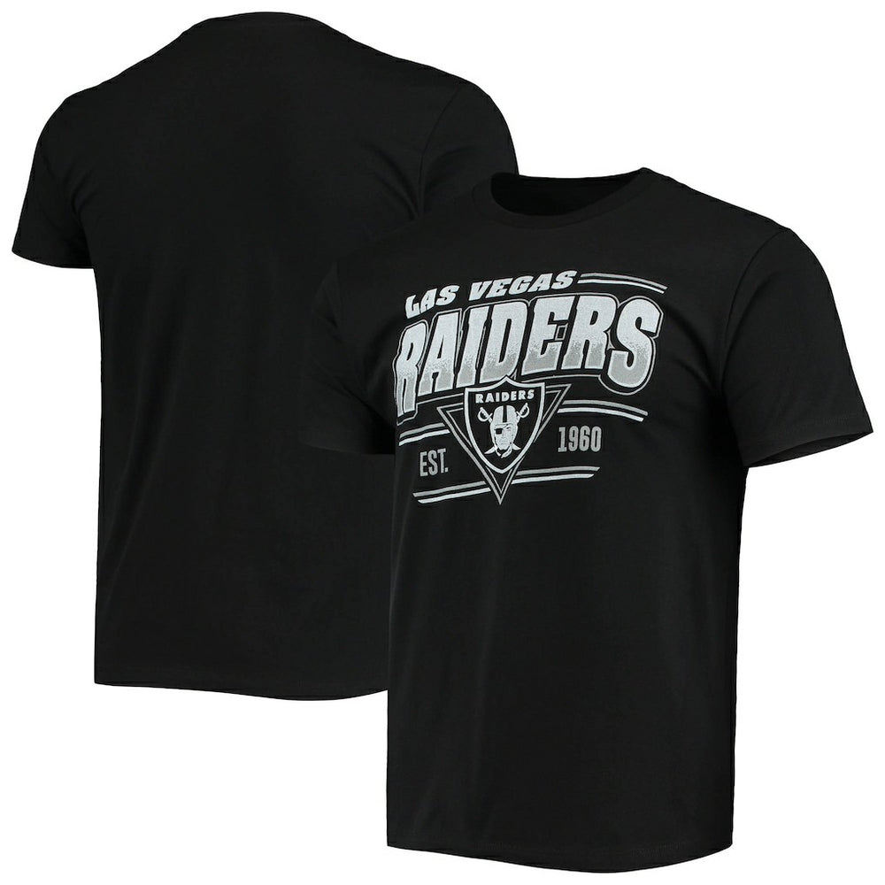 Las Vegas Raiders Junk Food Throwback T-Shirt - Black - NFL