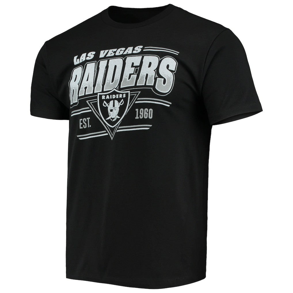 Las Vegas Raiders Junk Food Throwback T-Shirt - Black - NFL