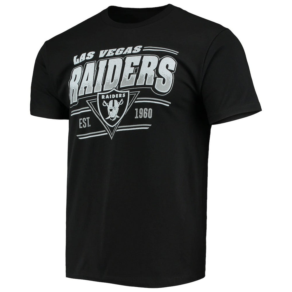 Las Vegas Raiders Junk Food Throwback T-Shirt - Black - NFL