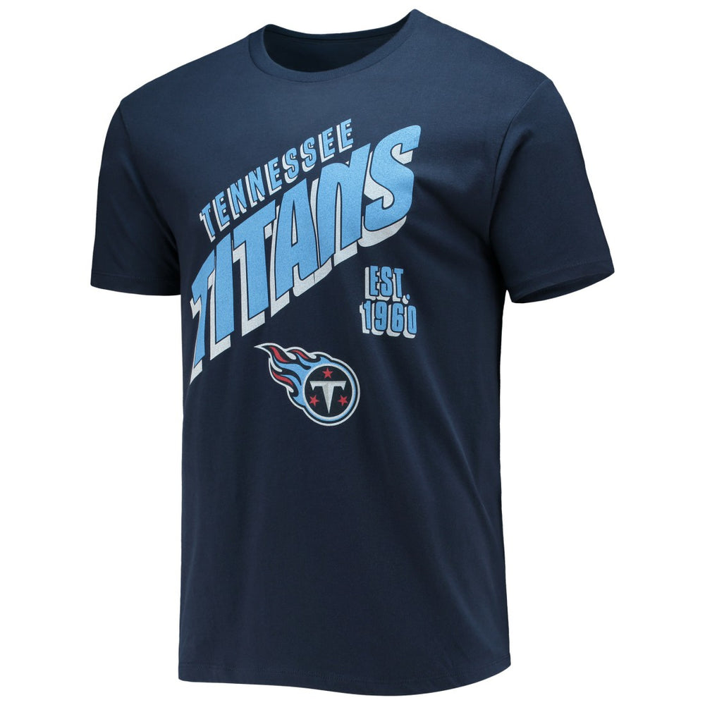 Tennessee Titans Junk Food Slant T-Shirt - Navy - NFL
