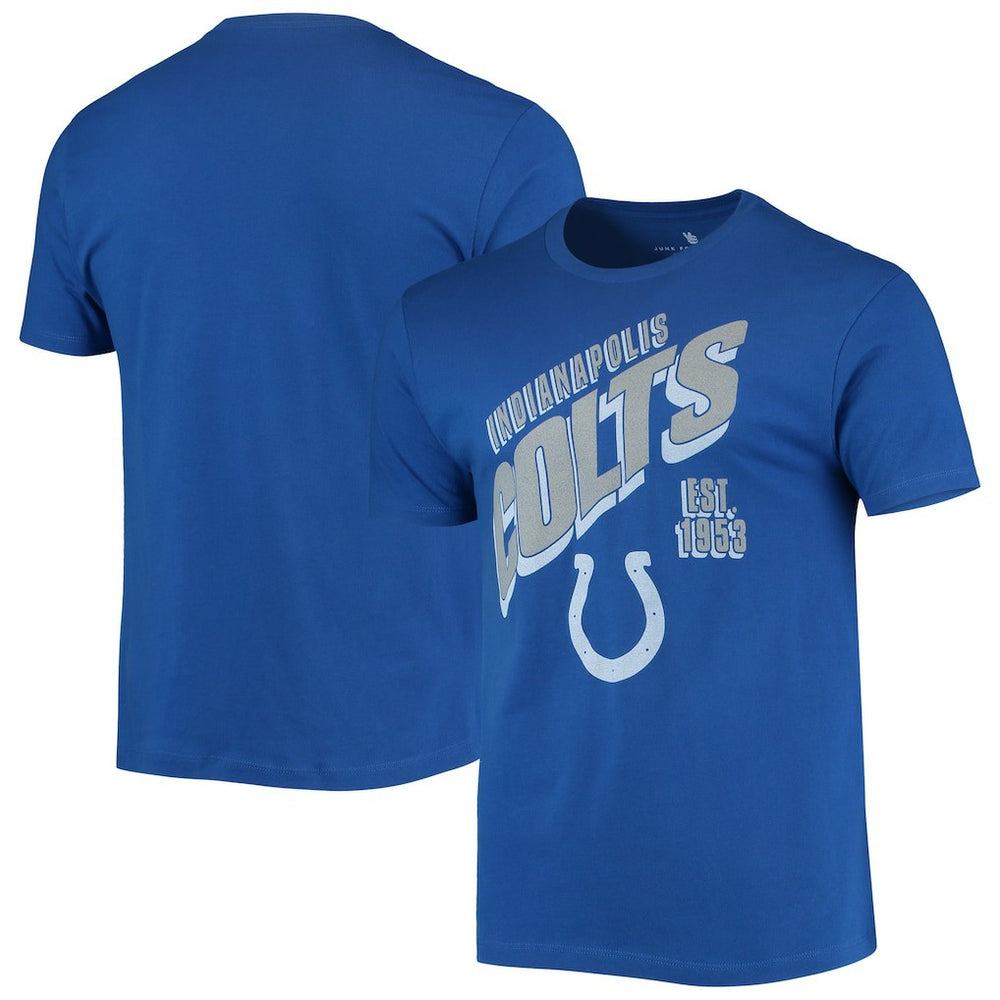Indianapolis Colts Junk Food Slant T-Shirt - Royal - NFL