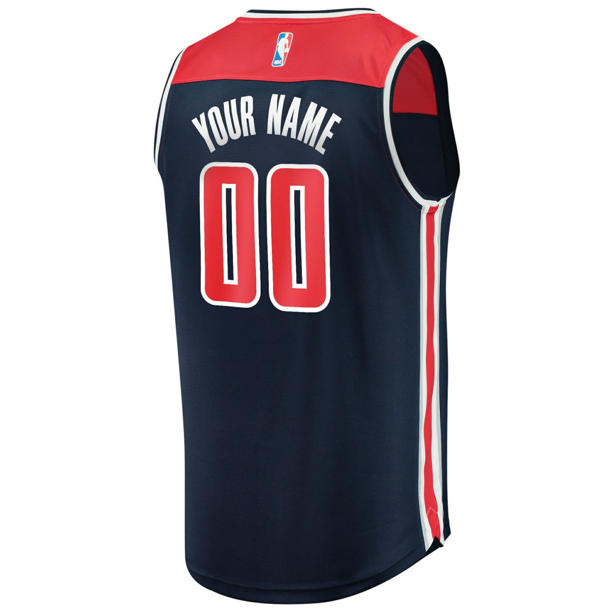 Fanatics Washington Wizards Fast Break Replica Custom Jersey Navy Statement Edition
