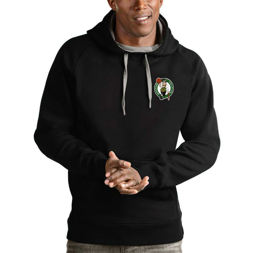 Boston Celtics Antigua Victory Pullover Hoodie Black