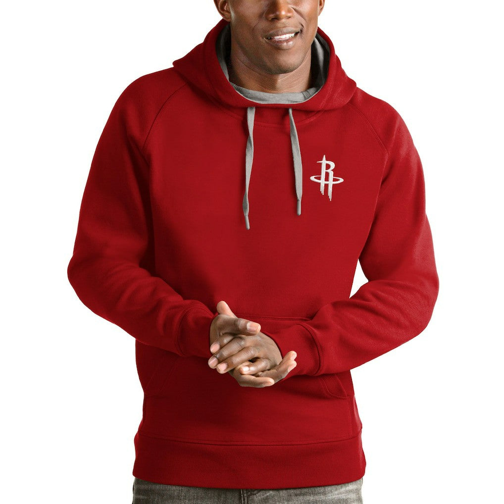 Houston Rockets Antigua Victory Pullover Hoodie Red