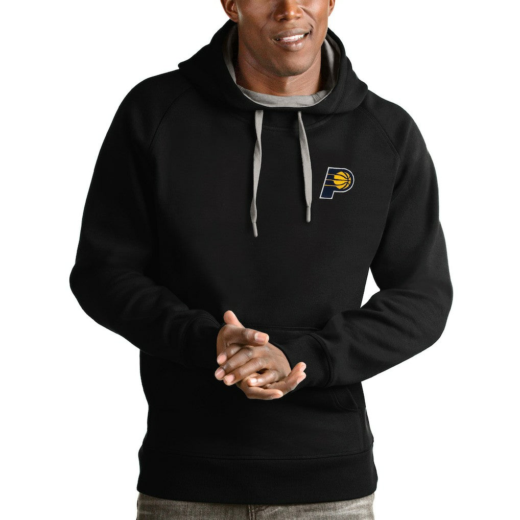 Indiana Pacers Antigua Victory Pullover Hoodie Black