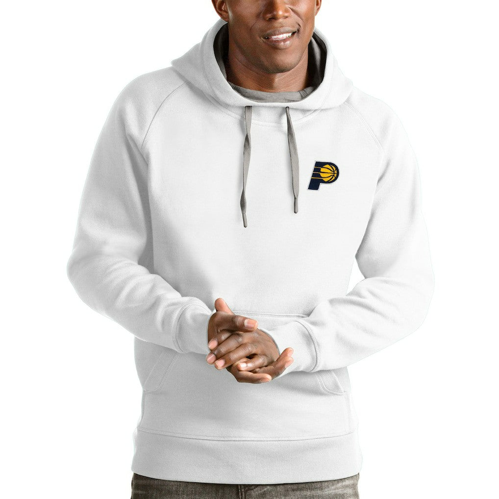 Indiana Pacers Antigua Victory Pullover Hoodie White