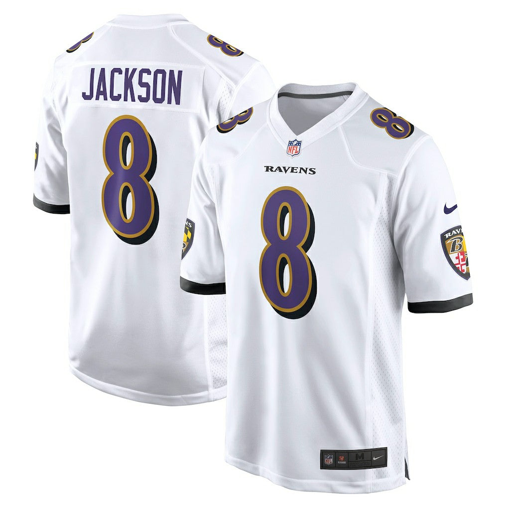 Lamar Jackson Baltimore Ravens Game Jersey - White - Nike