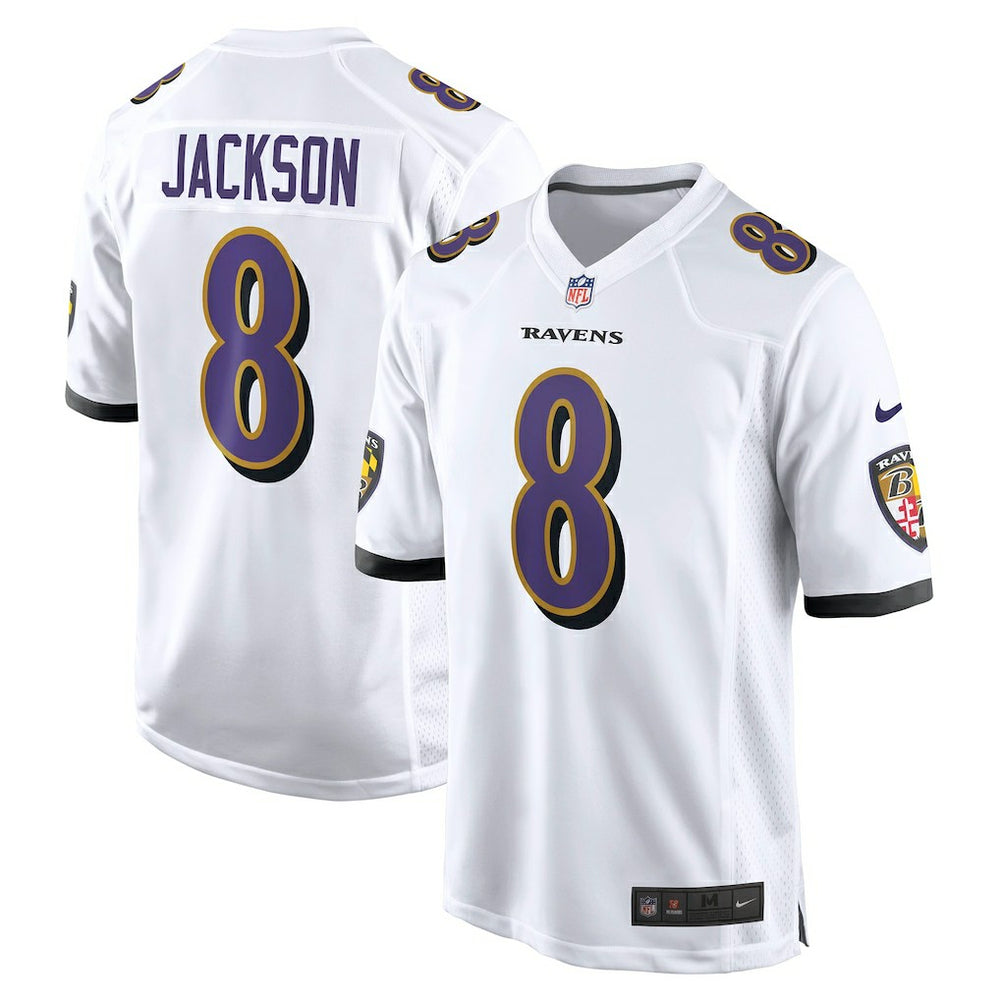 Lamar Jackson Baltimore Ravens Game Jersey - White - Nike