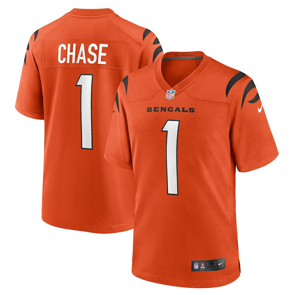 Ja'Marr Chase Cincinnati Bengals Alternate Game Jersey - Orange - Nike