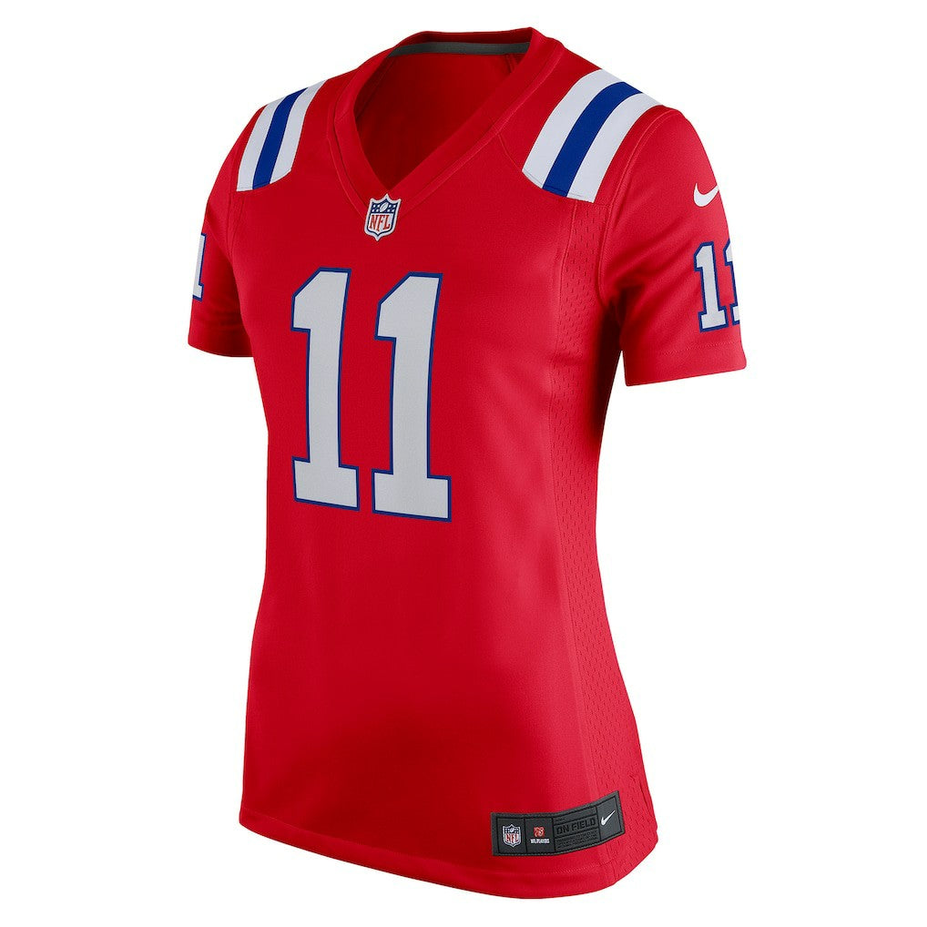Drew Bledsoe New England Patriots Women's Retired Game Jersey - Red - Nike