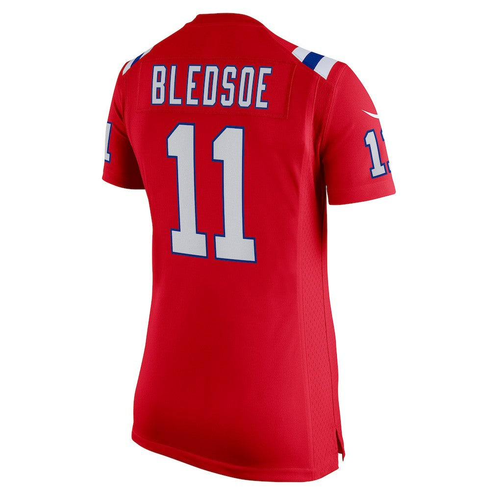 Drew Bledsoe New England Patriots Women's Retired Game Jersey - Red - Nike