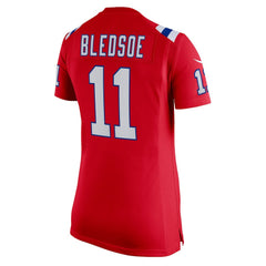 Drew Bledsoe New England Patriots Women's Retired Game Jersey - Red - Nike