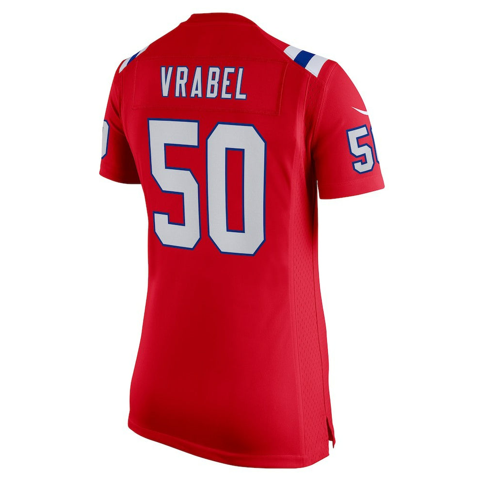 Mike Vrabel New England Patriots Women's Retired Game Jersey - Red - Nike