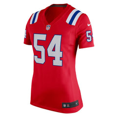 Tedy Bruschi New England Patriots Women's Retired Game Jersey - Red - Nike
