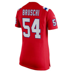 Tedy Bruschi New England Patriots Women's Retired Game Jersey - Red - Nike