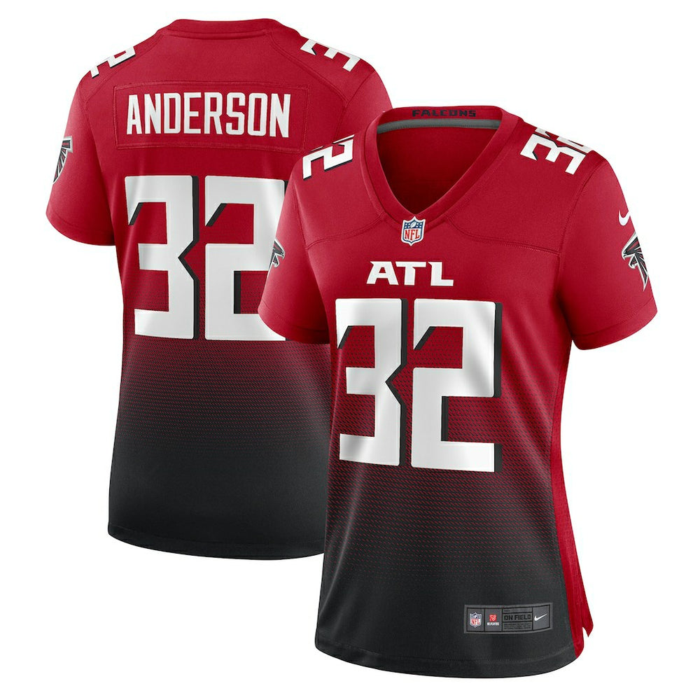 Jamal Anderson Atlanta Falcons Women's Retired Game Jersey - Red - Nike
