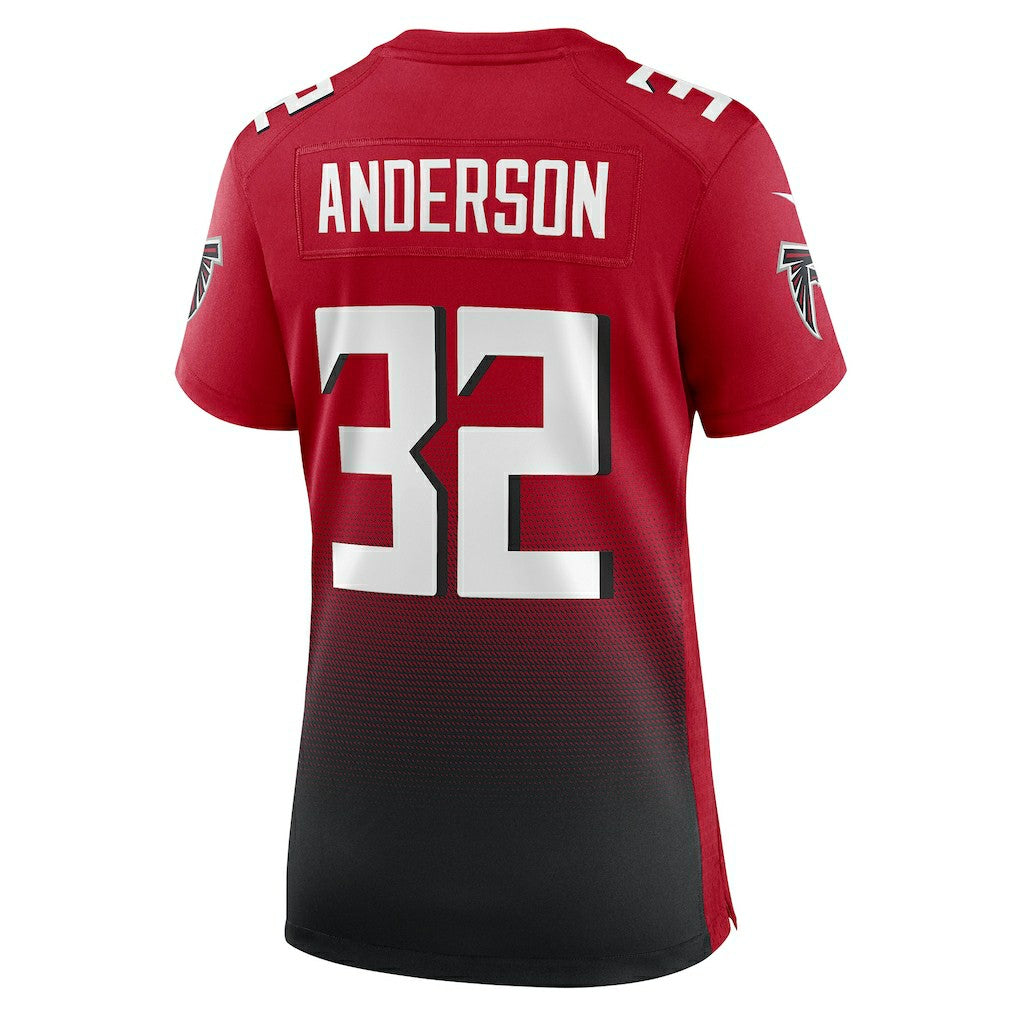 Jamal Anderson Atlanta Falcons Women's Retired Game Jersey - Red - Nike
