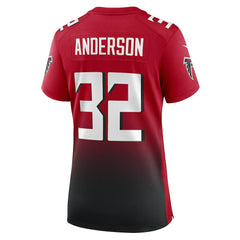 Jamal Anderson Atlanta Falcons Women's Retired Game Jersey - Red - Nike