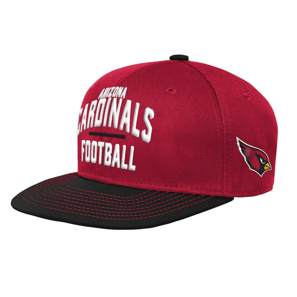 Arizona Cardinals Youth Lock Up Snapback Hat - Cardinal/Black - NFL