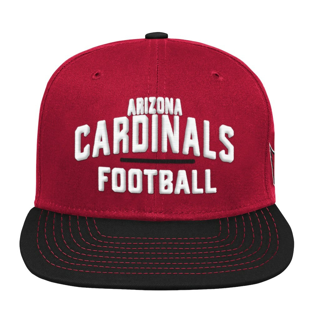 Arizona Cardinals Youth Lock Up Snapback Hat - Cardinal/Black - NFL