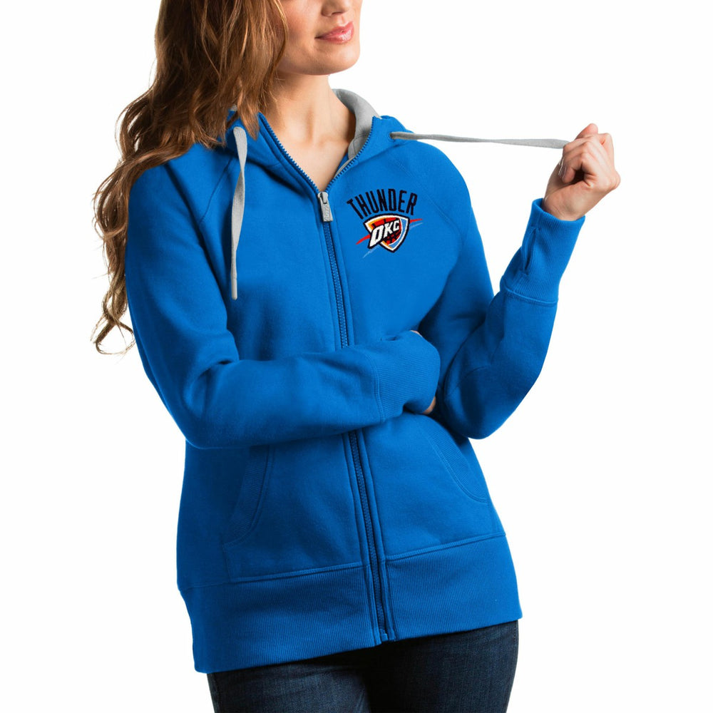 Oklahoma City Thunder Antigua Women's Victory Full-Zip Hoodie Blue