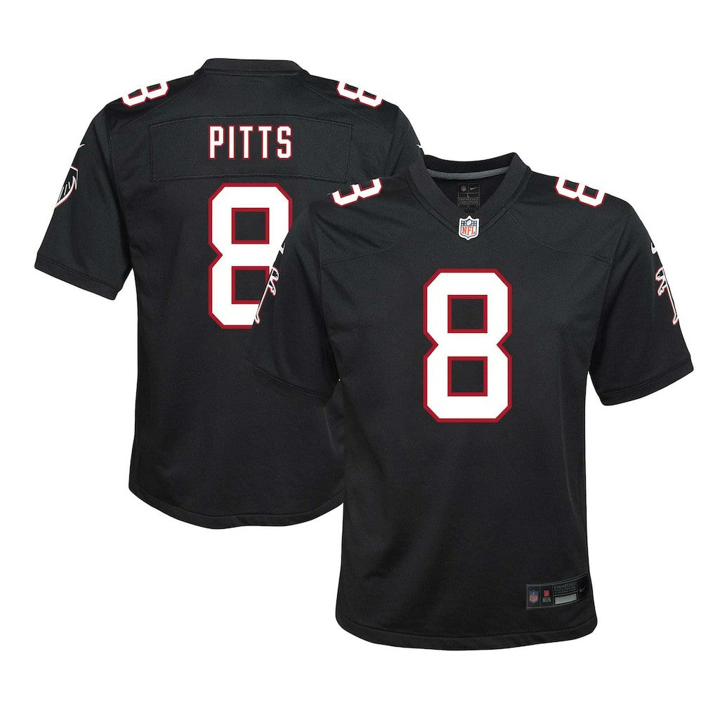 Kyle Pitts Sr. Atlanta Falcons Youth Game Jersey - Black - Nike