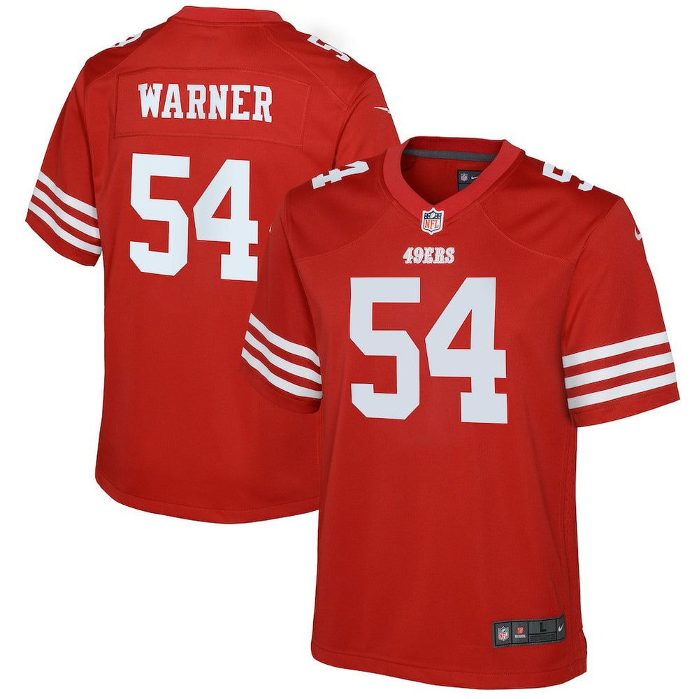 Fred Warner San Francisco 49ers Youth Game Jersey - Scarlet - Nike