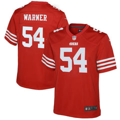 Fred Warner San Francisco 49ers Youth Game Jersey - Scarlet - Nike