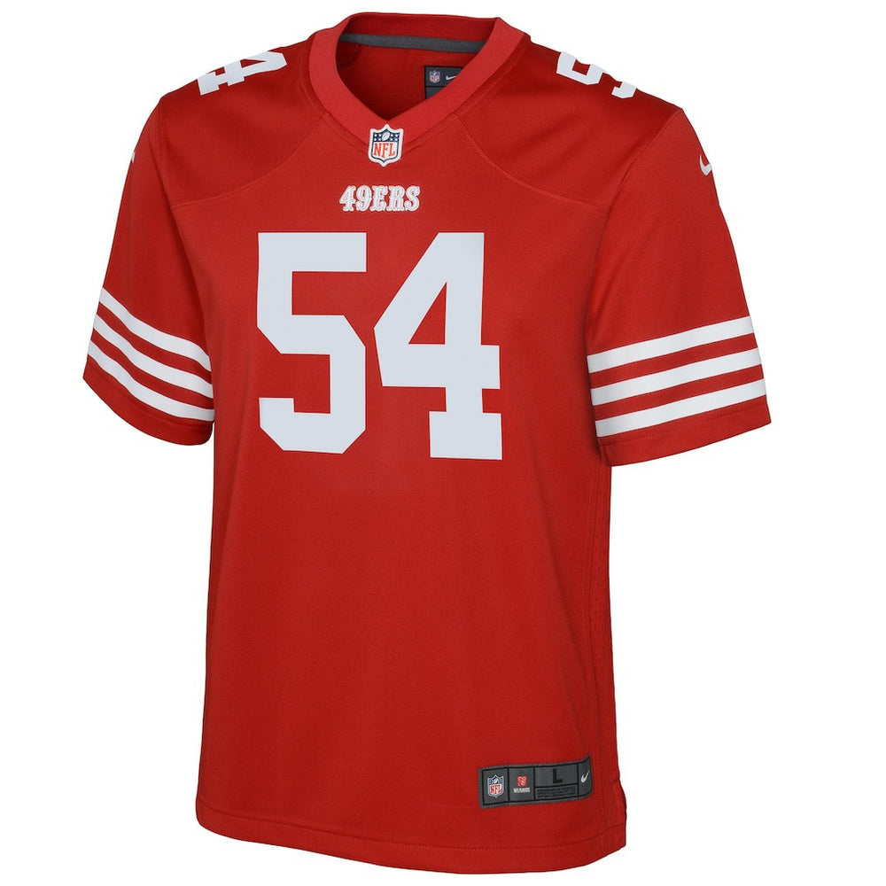 Fred Warner San Francisco 49ers Youth Game Jersey - Scarlet - Nike