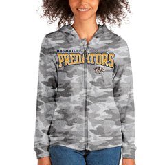 Nashville Predators Antigua Women's Team Absolute Full-Zip Hoodie - Camo | NHL on sale