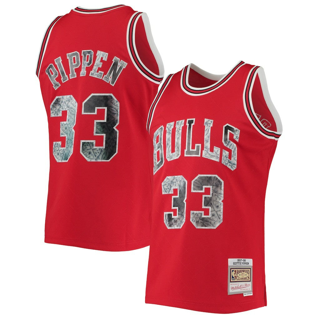 Mitchell & Ness Scottie Pippen Chicago Bulls 1997/98 Hardwood Classics NBA 75th Anniversary Diamond Swingman Jersey Red