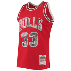 Mitchell & Ness Scottie Pippen Chicago Bulls 1997/98 Hardwood Classics NBA 75th Anniversary Diamond Swingman Jersey Red