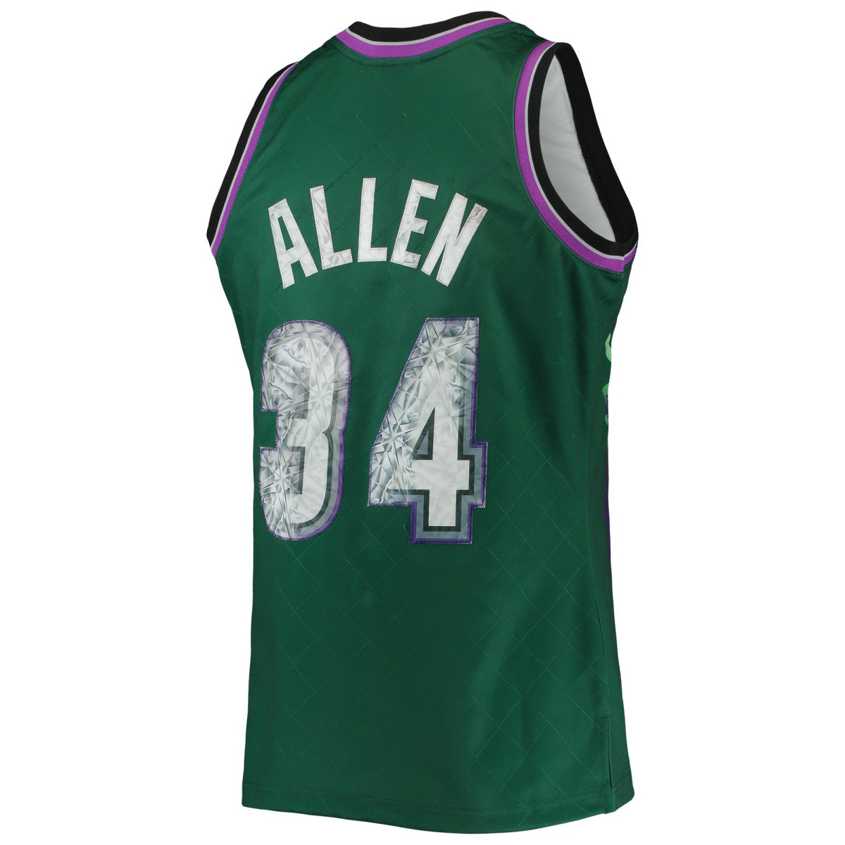Mitchell & Ness Ray Allen Milwaukee Bucks 1996/97 Hardwood Classics NBA 75th Anniversary Diamond Swingman Jersey Green
