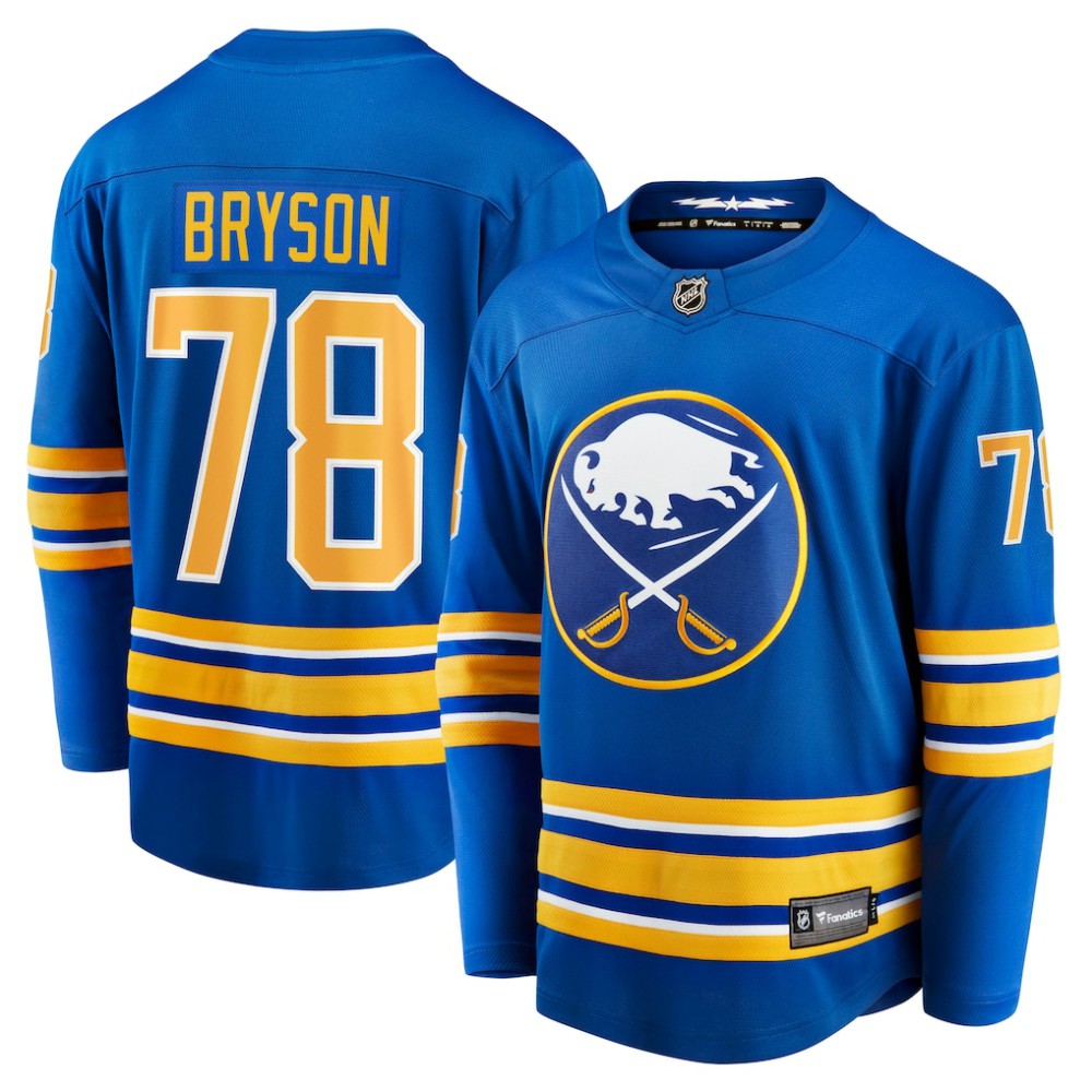 Jacob Bryson Buffalo Sabres Fanatics Home Breakaway Player Jersey - Royal | Fanatics online