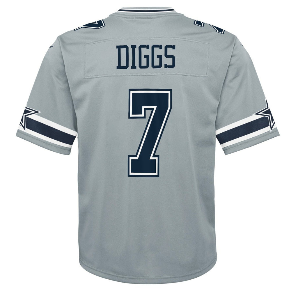 Trevon Diggs Dallas Cowboys Youth Inverted Game Jersey - Silver - Nike