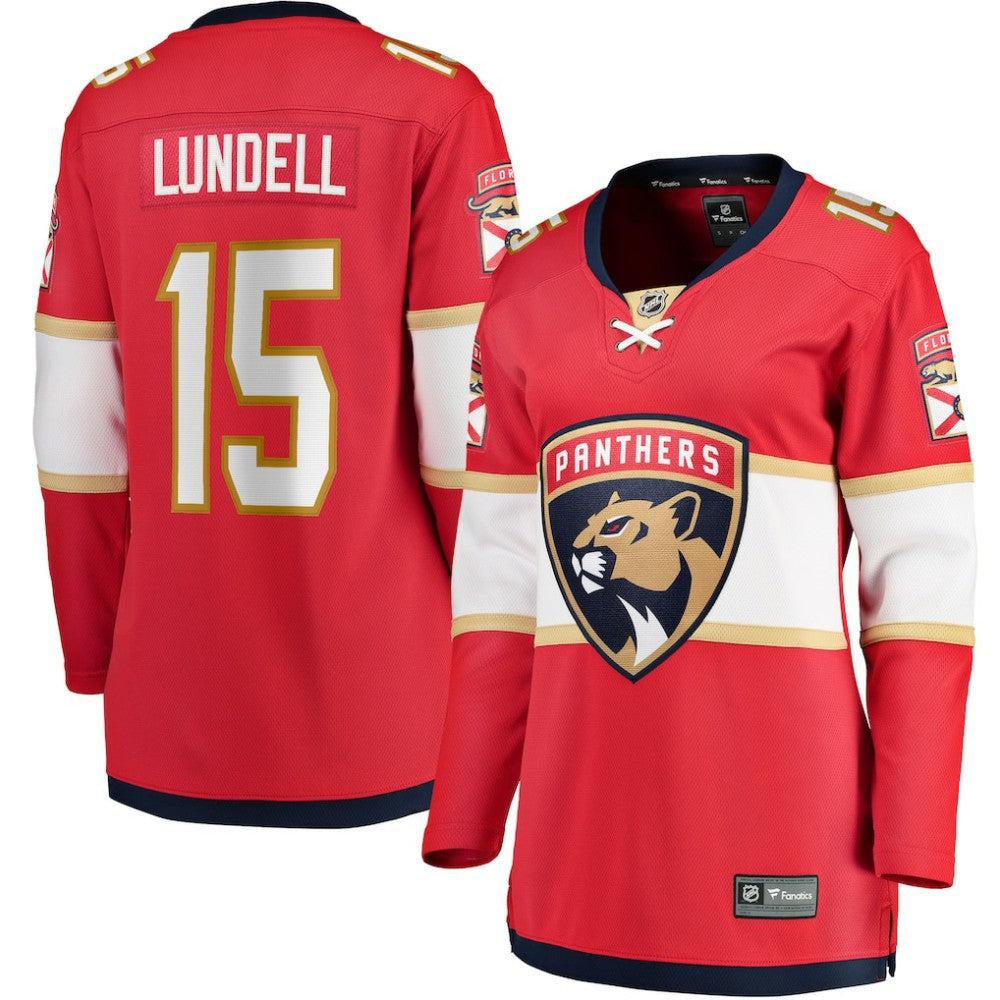 Anton Lundell Florida Panthers Fanatics Women's Home Breakaway Player Jersey - Red | Fanatics on sale