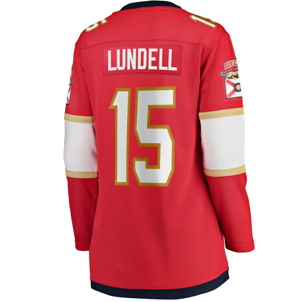 Anton Lundell Florida Panthers Fanatics Women's Home Breakaway Player Jersey - Red | Fanatics on sale