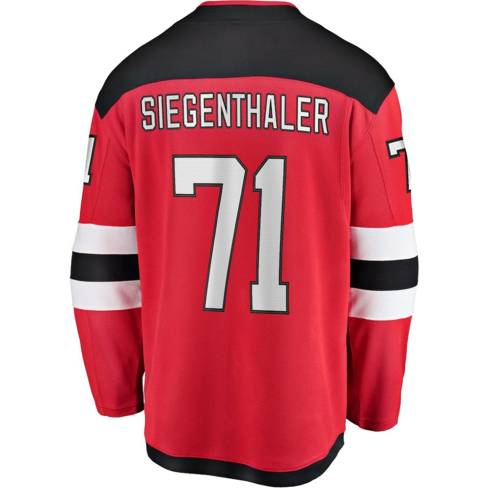 Jonas Siegenthaler New Jersey Devils Fanatics Home Breakaway Player Jersey - Red | Fanatics on sale