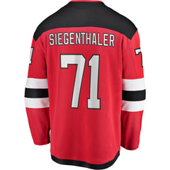 Jonas Siegenthaler New Jersey Devils Fanatics Home Breakaway Player Jersey - Red | Fanatics on sale