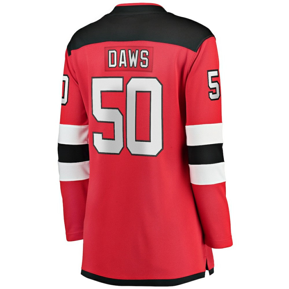 Nico Daws New Jersey Devils Fanatics Women's Home Breakaway Player Jersey - Red | Fanatics on sale