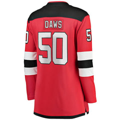 Nico Daws New Jersey Devils Fanatics Women's Home Breakaway Player Jersey - Red | Fanatics on sale