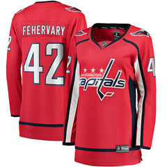 Martin Fehervary Washington Capitals Fanatics Women's Home Breakaway Player Jersey - Red | Fanatics Clearance