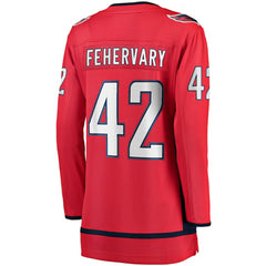 Martin Fehervary Washington Capitals Fanatics Women's Home Breakaway Player Jersey - Red | Fanatics Clearance