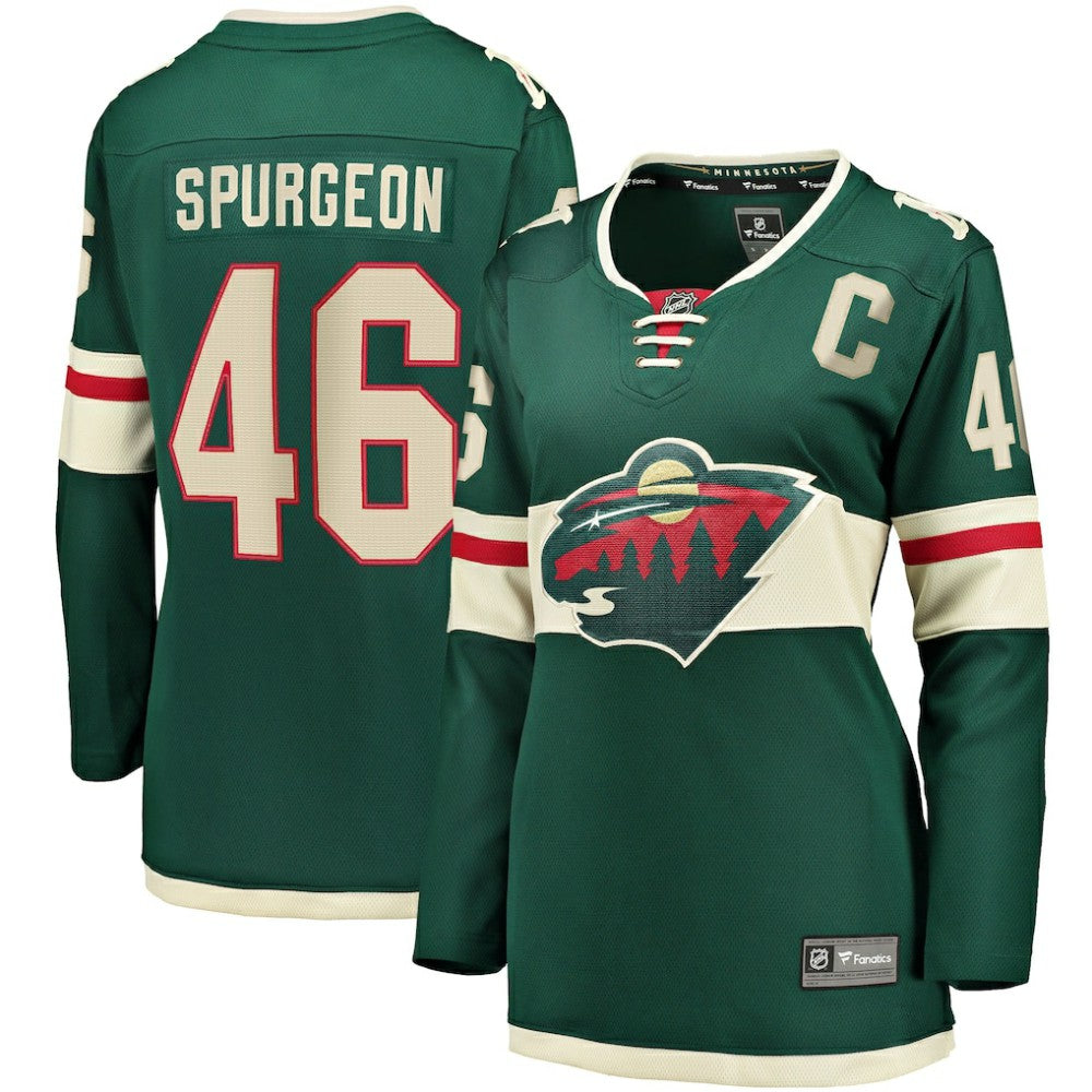 Jared Spurgeon Minnesota Wild Women's Home Breakaway Player Jersey - Green | NHL sale