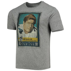 Bob Lilly Dallas Cowboys Name & Number Tri-Blend T-Shirt - Heathered Gray - NFL