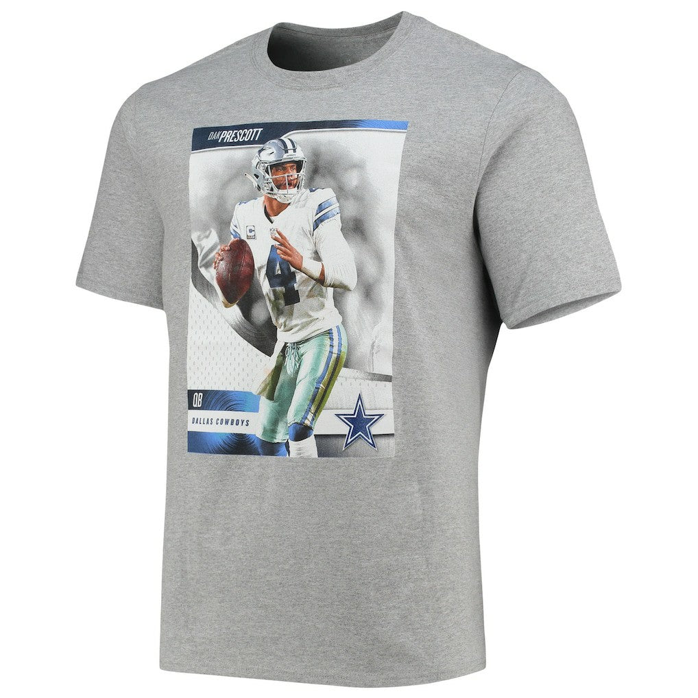 Dak Prescott Dallas Cowboys Name & Number T-Shirt - Heathered Gray - NFL