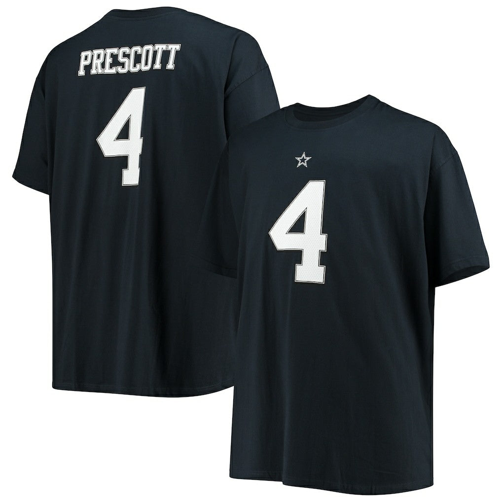 Dak Prescott Dallas Cowboys Big & Tall Player Name & Number T-Shirt - Navy - NFL