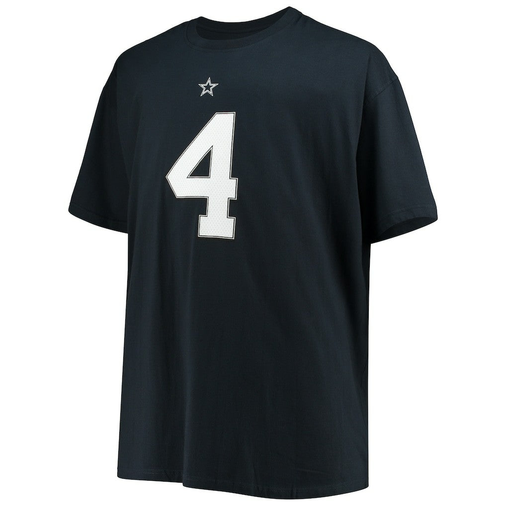 Dak Prescott Dallas Cowboys Big & Tall Player Name & Number T-Shirt - Navy - NFL