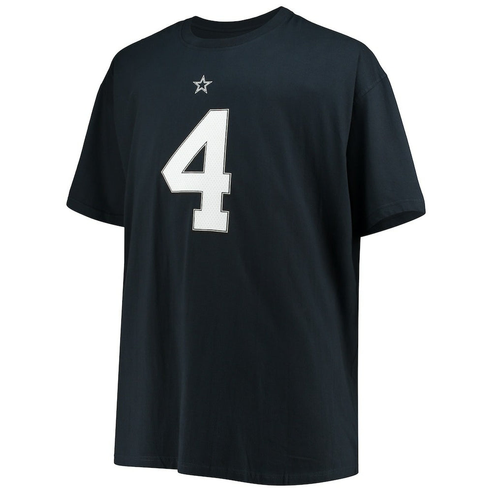 Dak Prescott Dallas Cowboys Big & Tall Player Name & Number T-Shirt - Navy - NFL