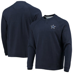 Dallas Cowboys Sunset Slub Raglan Henley Long Sleeve T-Shirt - Navy - Tommy Bahama
